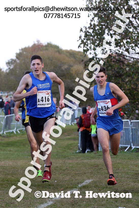 Junior men, 2016 National Cross Country Relays, Berry Hill Park, Mansfield. Photo: David T. Hewitson/Sports for All Pics
